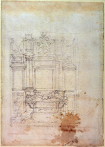 Inv. L859 6-25-823. R. Design for a tomb by Michelangelo Buonarroti