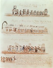 St. Patrick's Day procession in 1837 and processions for Henry Clay von American School
