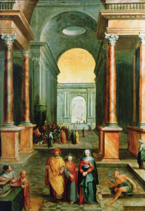 Christ in the Temple, 1598 von Karel Van Mander