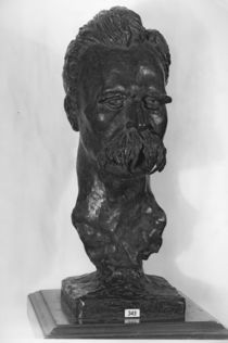 Bust of Friedrich Nietzsche German philosopher by Max Klinger
