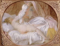 The Chemise Removed or The Lady Undressing by Jean-Honore Fragonard