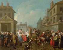 Street Carnival in Paris, 1757 by Etienne Jeaurat