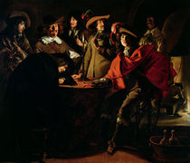 The Guards Smoking, 1643 von Louis Le Nain