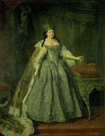 Portrait of the Empress Anna Ivanovna 1730 by Louis Caravaque