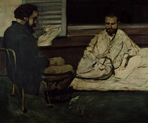 Paul Alexis Reading a Manuscript to Emile Zola 1869-70 by Paul Cezanne