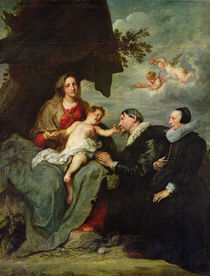 Madonna and Child with Donors von Anthony van Dyck