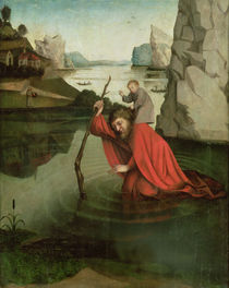 St. Christopher Carrying the Christ Child von Konrad Witz
