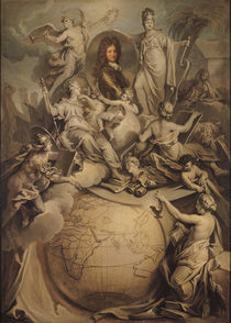Allegory of Philippe II Duke of Orleans von Antoine Dieu