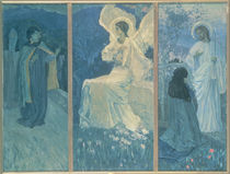 The Resurrection Triptych, 1922 von Mikhail Vasilievich Nesterov