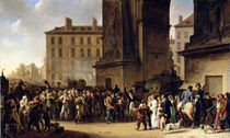The Conscripts of 1807 Marching Past the Gate of Saint-Denis von Louis Leopold Boilly