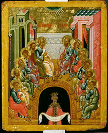 The Descent of the Holy Spirit by Russian School
