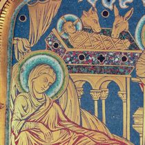 The Nativity, panel from the The Verduner Altar by Nicholas of Verdun