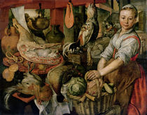 Kitchen Interior, 1566 by Joachim Beuckelaer or Bueckelaer