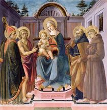 Madonna and Child Enthroned with SS. Zenobius by Francesco di Stefano Pesellino
