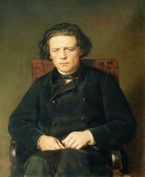 Portrait of Anton Rubinstein 1870 by Vasili Grigorevich Perov