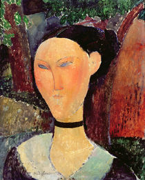 Woman with a Velvet Neckband von Amedeo Modigliani