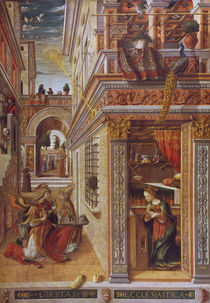 The Annunciation with St. Emidius von Carlo Crivelli
