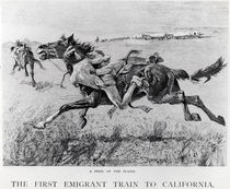 A Peril of the Plains, the First Emigrant Train to California by Frederic Remington