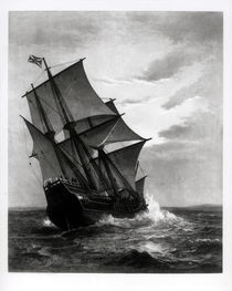 The Mayflower, engraved and pub. by John A. Lowell by Marshall Johnson