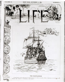The Mayflower, front cover from 'Life' magazine by American School
