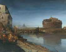 Castel Sant' Angelo at Dusk by Oswald Achenbach