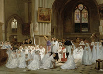First Communion, 1867 by Theophile Emmanuel Duverger