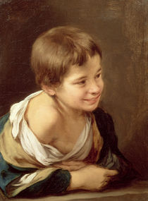A Peasant Boy Leaning on a Sill by Bartolome Esteban Murillo