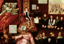 King Edward VI and the Pope by English School