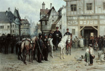 General Blucher with the Cossacks in Bautzen by Bogdan Willewalde