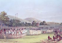 Choctaw Ball-Play Dance, 1834-35 von George Catlin