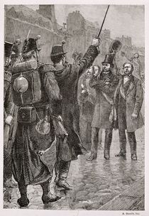 The Arrest of Victor Schoelcher at the Saint-Antoine Barricade by French School