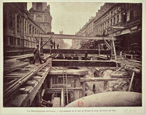 Construction of the metro system along the rue de Rivoli by French School