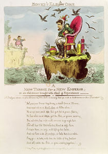 Boney's Elba Chair, published by S. Knight by George Cruikshank