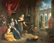 Jesus at the Home of Martha and Mary by Flemish School