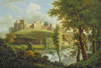 Ludlow Castle with Dinham Weir von Samuel Scott