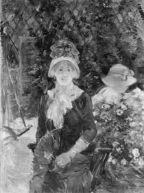 Young Woman in a Garden, 1883 by Berthe Morisot