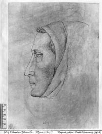 Head of a monk, from the The Vallardi Album by Antonio Pisanello