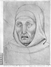 Head of a monk, from the The Vallardi Album von Antonio Pisanello
