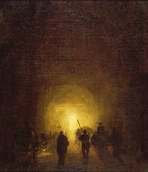 The Posillipo Cave at Naples by Hubert Robert