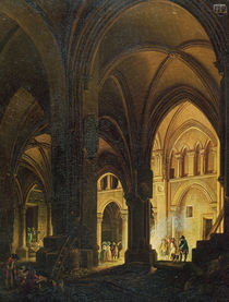 Interior of the Eglise des Saints-Innocents by Pierre Antoine Demachy
