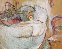 In Bed, 1894 by Henri de Toulouse-Lautrec