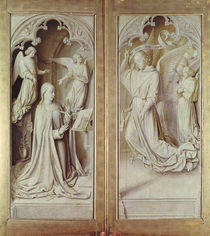 The Annunciation, from the Bourbon Altarpiece by Master of Moulins