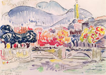 Le Paillon, Nice, 1921 by Paul Signac
