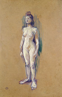 Standing Female Nude, 1898 by Henri de Toulouse-Lautrec