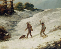 Hunters in the Snow or The Poachers von Gustave Courbet