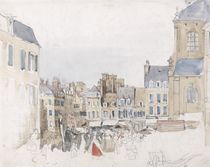 A French Market Place, c.1829 by David Cox