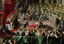 Trial of Galileo, 1633 by Italian School