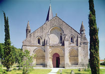 View of the facade of the Church of St. Pierre by French School