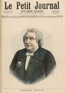 Ernest Renan, from 'Le Petit Journal' von Fortune Louis & Meyer, Henri Meaulle