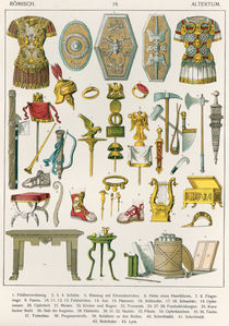 Roman Accessories, from 'Trachten der Voelker' von Albert Kretschmer